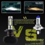 2 PCS H4 IP65 Waterproof White Light 12 CSP LED Car Headlight Bulb, 9-36V / 18W, 6000K / 2000LM