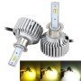 2 PCS H3 26W 2250LM Car Headlight  LED Auto Light Built-in COB LED Chip and CANBUS Function (White Light, Yellow Light, Warm White Light), DC 9-16V