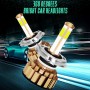 2 PCS Auto Car H4/9003/HB2 30W 2400LM 6000K Pure White COB LED Headlight Bulbs Conversion Kit, DC 9-36V