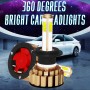 2 ПК. Авто автомобиль H7 28W 2200LM 6000K Pure White Cob Светодиодный набор для преобразования лампочек, DC 9-36V