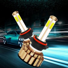 2 PCS Auto Car HB4/9006 28W 2200LM 6000K Pure White COB LED Headlight Bulbs Conversion Kit, DC 9-36V