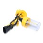 2 PCS 9006 55W 2500LM 5500K White Light HID Conversion Kit LED Car Headlight Lamp Fog Light, Yellow Shell, AC 12V