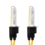 2 PCS H3 55W 2500LM 5500K White Light HID Conversion Kit LED Car Headlight Lamp Fog Light, Yellow Shell, AC 12V