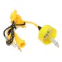 2 PCS H3 55W 2500LM 5500K White Light HID Conversion Kit LED Car Headlight Lamp Fog Light, Yellow Shell, AC 12V