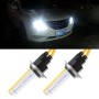 2 PCS H7 55W 2500LM 5500K White Light HID Conversion Kit LED Car Headlight Lamp Fog Light, Yellow Shell, AC 12V