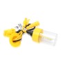 2 PCS H7 55W 2500LM 5500K White Light HID Conversion Kit LED Car Headlight Lamp Fog Light, Yellow Shell, AC 12V