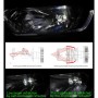 IPHCAR G9 H4 25W 3000LM 5500K 2 LEDs Car Headlight Lamps with Decoder, DC 9-32V for Left Driving (White Light)