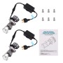 IPHCAR G9 H4 25W 3000LM 5500K 2 LEDs Car Headlight Lamps with Decoder, DC 9-32V for Left Driving (White Light)