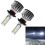 S6 2 PCS H7 30W 3800LM 6000K IP68 LED Headlight Bulbs High Beam Conversion Kit DC 9-36V (White Light)