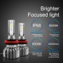 S6 2 PCS H8 / H9 / H11 30W 3800LM 6000K IP68 LED Headlight Bulbs High Beam Conversion Kit DC 9-36V(White Light)