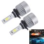 2 PCS 9012 36W 4000lm 6000K Car LED Headlight with 2 COB Lamps, DC 8-42V(White Light)