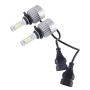 2 PCS 9012 36W 4000lm 6000K Car LED Headlight with 2 COB Lamps, DC 8-42V(White Light)