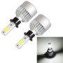 S2 2PCS H3 18W 1800LM 6500K 2 COB LED Waterproof IP67 Car Headlight Lamps, DC 9-32V(White Light)