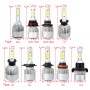 S2 2PCS H3 18W 1800LM 6500K 2 COB LED Waterproof IP67 Car Headlight Lamps, DC 9-32V(White Light)