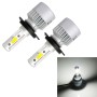 S2 2PCS H4 18W 1800LM 6500K 2 COB LED Waterproof IP67 Car Headlight Lamps, DC 9-32V(White Light)