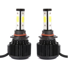 2 PCS X6 9005 36W 3600LM 6500K 4 COB LED Car Headlight Lamps DC 9-32V White Light(Black)