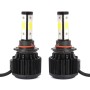 2 PCS X6 9005 36W 3600LM 6500K 4 COB LED Car Headlight Lamps DC 9-32V White Light(Black)