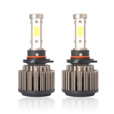 2 PCS X6 9005 36W 3600LM 6500K 4 COB LED Car Headlight Lamps DC 9-32V White Light(Metallic Grey)