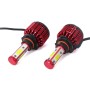 2 PCS X6 9005 36W 3600LM 6500K 4 COB LED Car Headlight Lamps DC 9-32V White Light(Red)