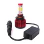 2 PCS X6 9005 36W 3600LM 6500K 4 COB LED Car Headlight Lamps DC 9-32V White Light(Red)