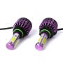 2 PCS X6 9006 36W 3600LM 6500K 4 COB LED Car Headlight Lamps, DC 9-32V White Light(Purple)