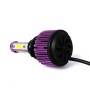 2 PCS X6 9006 36W 3600LM 6500K 4 COB LED Car Headlight Lamps, DC 9-32V White Light(Purple)