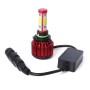 2 PCS X6 9006 36W 3600LM 6500K 4 COB LED Car Headlight Lamps, DC 9-32V White Light(Red)