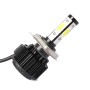 2 PCS X6 H4 36W 3600LM 6500K 4 COB LED Car Headlight Lamps DC 9-32V White Light(Black)