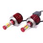 2 PCS X6 H4 36W 3600LM 6500K 4 COB LED Car Headlight Lamps DC 9-32V White Light(Red)