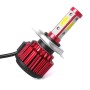 2 PCS X6 H4 36W 3600LM 6500K 4 COB LED Car Headlight Lamps DC 9-32V White Light(Red)