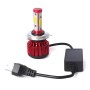 2 PCS X6 H4 36W 3600LM 6500K 4 COB LED Car Headlight Lamps DC 9-32V White Light(Red)