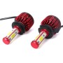 2 PCS X6 H7 36W 3600LM 6500K 4 COB LED Car Headlight Lamps DC 9-32V White Light(Red)