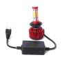 2 PCS X6 H7 36W 3600LM 6500K 4 COB LED Car Headlight Lamps DC 9-32V White Light(Red)