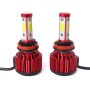 2 PCS X6 H8/H11 36W 3600LM 6500K 4 COB LED Car Headlight Lamps DC 9-32V White Light(Red)