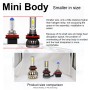 2 PCS 9005 / HB3 / H10 18W 3000LM 6000K IP68 Mini LED Headlight Bulbs High Beam Conversion Kit DC 9-36V(Cool White)