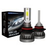 2 PCS 9006 / HB4 18W 3000LM 6000K IP68 Mini LED Headlight Bulbs High Beam Conversion Kit DC 9-36V(Cool White)