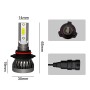 2 шт. 9006 / HB4 18W 3000LM 6000K IP68 Mini Led Lodlight Laclbs Набор для преобразования луча DC 9-36 В (прохладный белый)