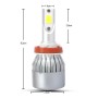 2 PCS H8/H9/H11 18W 1800 LM 3000K IP68 Casnbus Constant Current Car LED Headlight with 2 COB Lamps, DC 9-36V(Gold Light)