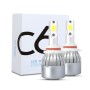 2 PCS 9005 18W 1800 LM 8000K IP68 Casnbus Constant Current Car LED Headlight with 2 COB Lamps, DC 9-36V(Ice Blue Light)