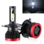 2 PCS EV7 H4 / HB2 / 9003 DC 9-32V 36W 3000LM 6000K IP67 LED Car Headlight Lamps, with Mini LED Driver and Cable (White Light)