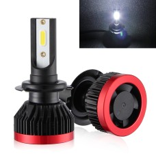 2 PCS EV7 H7 DC 9-32V 36W 3000LM 6000K IP67 LED Car Headlight Lamps, with Mini LED Driver and Cable (White Light)