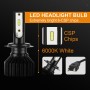 2 PCS EV13 H7 DC9-32V / 14W / 1400LM / 6000K IP67 Car LED Headlight Lamps (White Light)