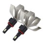 2 PCS S7 H8/H11 40W 3200 LM 6000K IP68 Car Headlight with 2 COB Lamps and Heat Dissipation Cable, DC 9-30V(White Light)