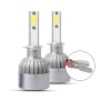 2 PCS  H1 18W 1800 LM 8000K IP68 Canbus Constant Current Car LED Headlight with 2 COB Lamps, DC 9-36V(Ice Blue Light)