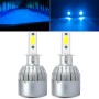 2 PCS  H3 18W 1800 LM 8000K IP68 Canbus Constant Current Car LED Headlight with 2 COB Lamps, DC 9-36V(Ice Blue Light)