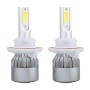 2 PCS  H13 18W 1800 LM 6000K IP68 Canbus Constant Current Car LED Headlight with 2 COB Lamps, DC 9-36V(White Light)