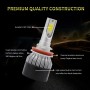 EV9 2 PCS H8 / H9 / H11 18W 2000LM 6000K Xenon White IP65 DOB LED Headlight Bulbs High Beam Conversion Kit DC 9-30V