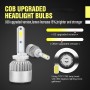 2 PCS S2 880 / 881 / H27 18W 6000K 1800LM IP65 2 COB LED Car Headlight Lamps, DC 9-30V(Cool White)