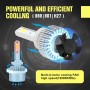 2 PCS S2 880 / 881 / H27 18W 6000K 1800LM IP65 2 COB LED Car Headlight Lamps, DC 9-30V(Cool White)