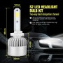 2 PCS S2 880 / 881 / H27 18W 6000K 1800LM IP65 2 COB LED Car Headlight Lamps, DC 9-30V(Cool White)